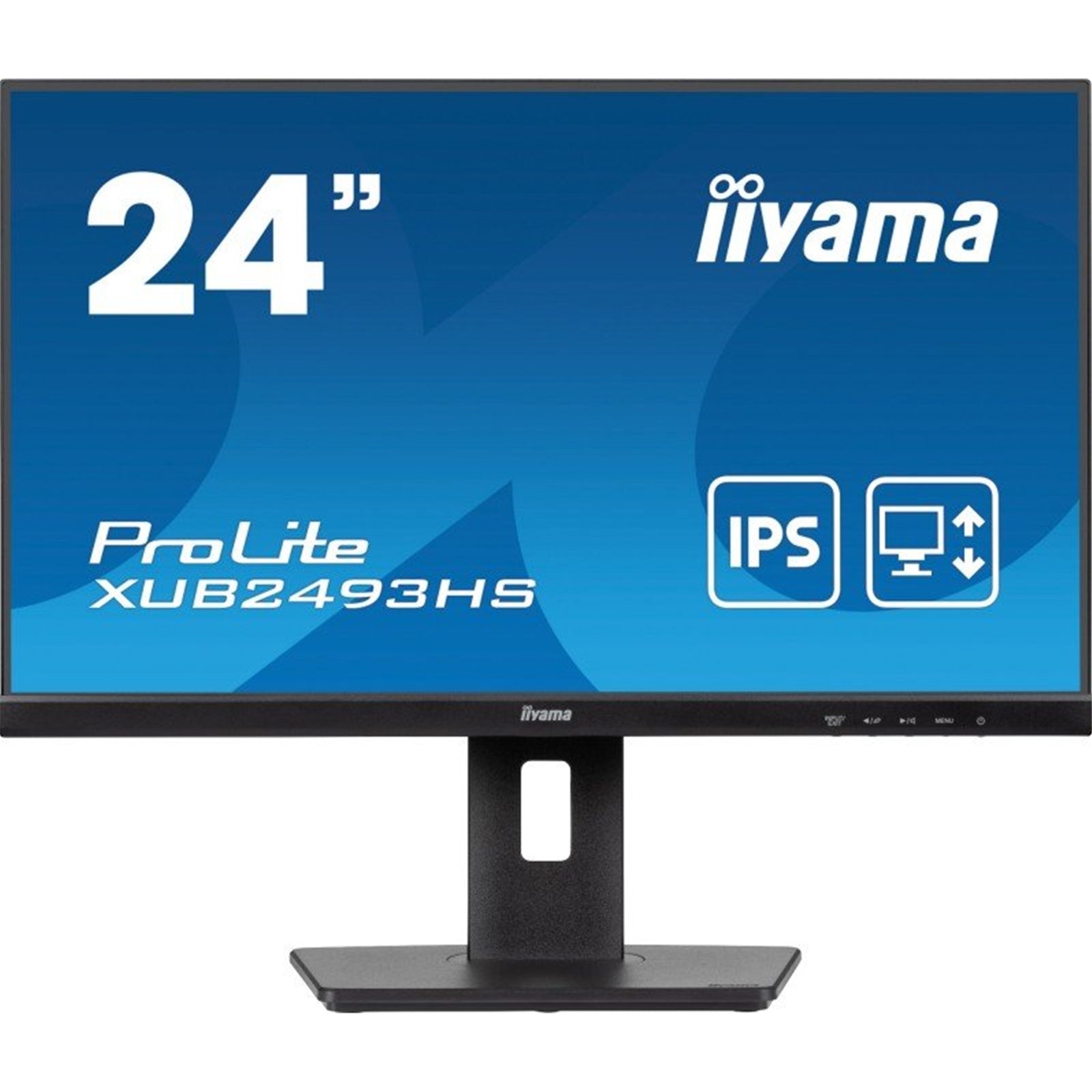 iiyama Prolite XU2493HS-B6 24 inch IPS Monitor, Full HD, 1ms, HDMI, DisplayPort, 100Hz, Speakers, Black, Internal PSU, VESA-PCR Business Solutions Ltd